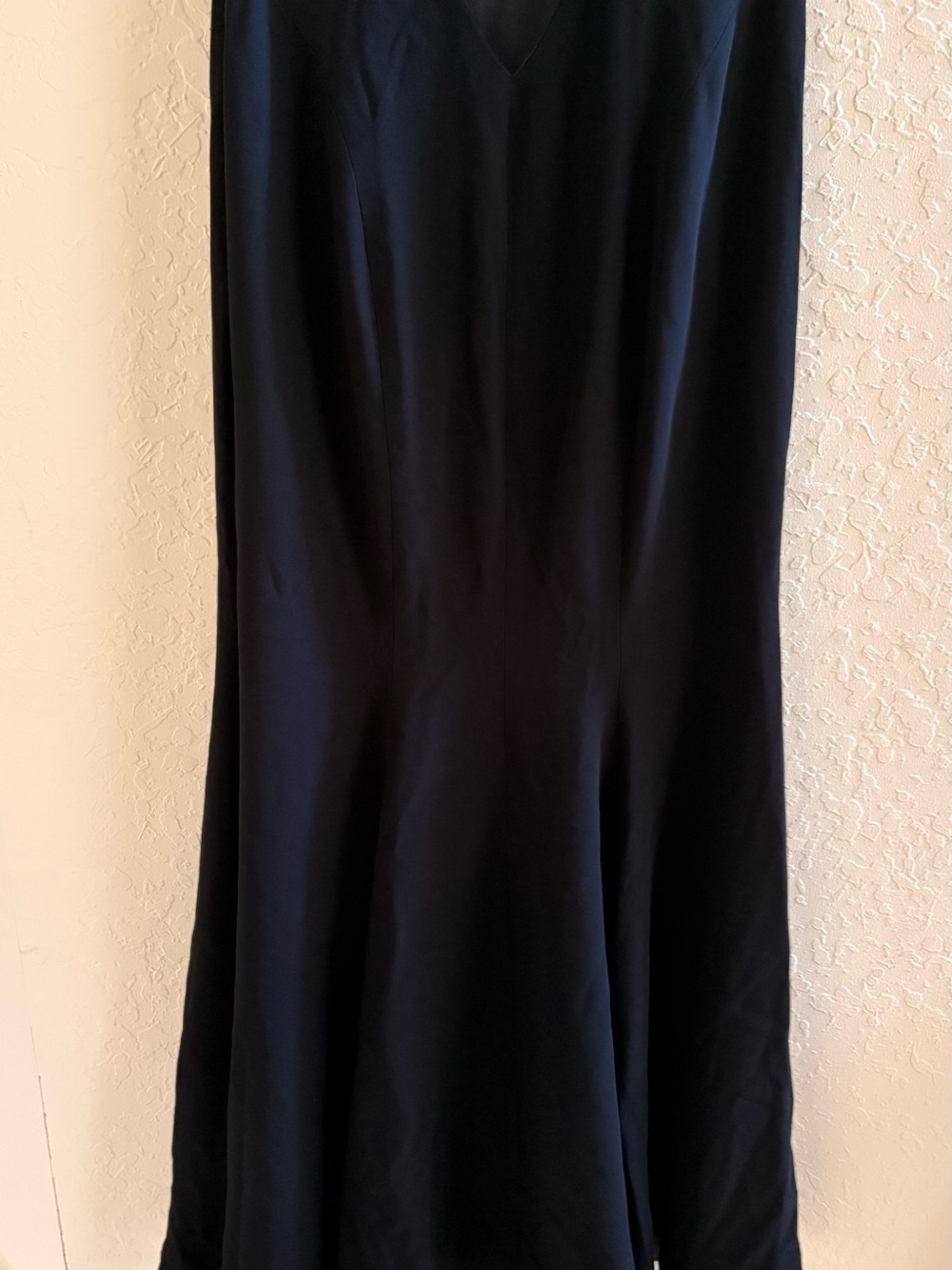 Theia Black Sleeveless V-Neck stunning back Mermaid Maxi Dress size 6 - Picture 6 of 12